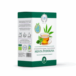 Infusión Ecológica de Cáñamo Menta Poderosa – Frescor Natural | CBD Cure